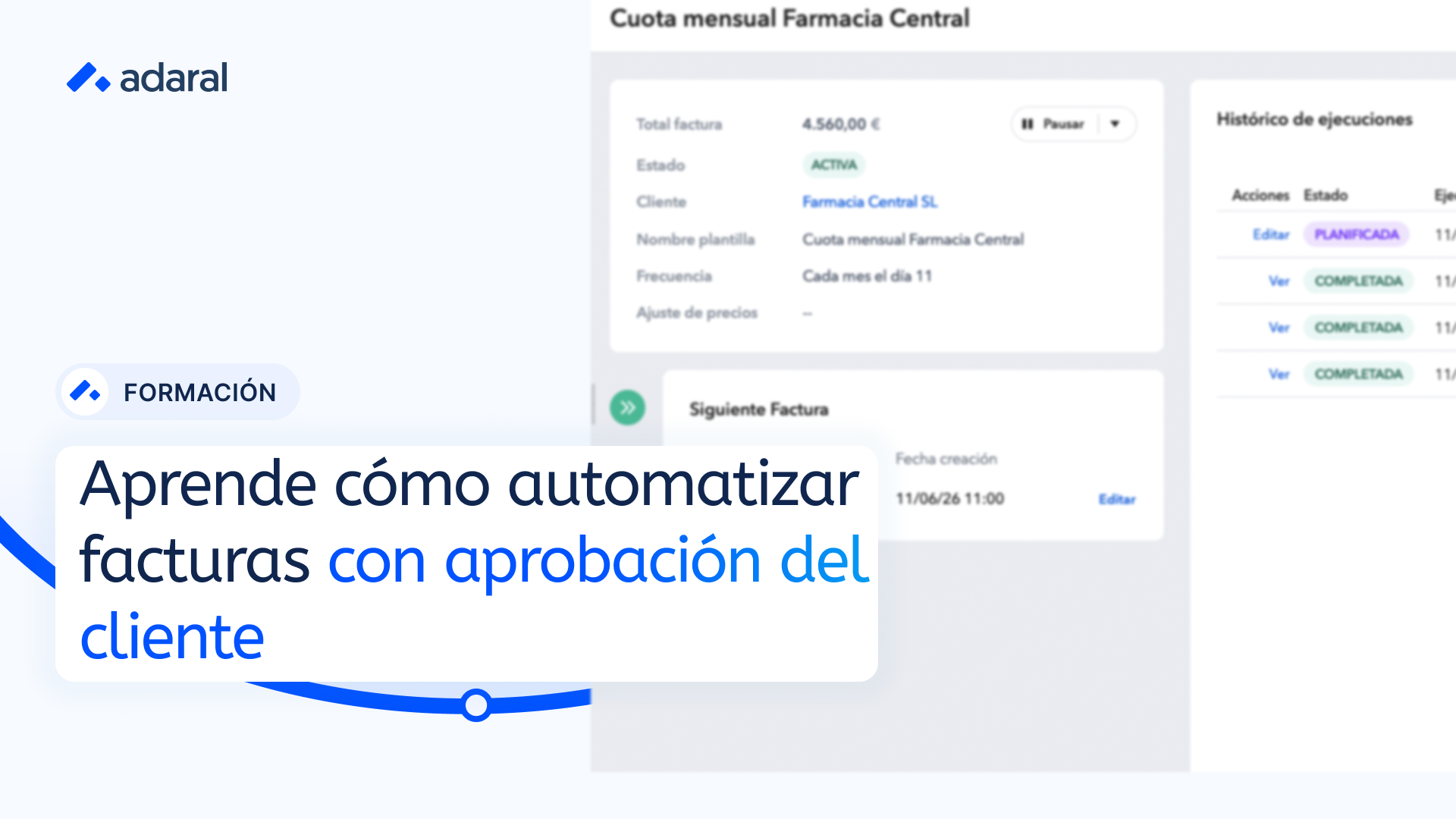 Facturas con aprobación previa