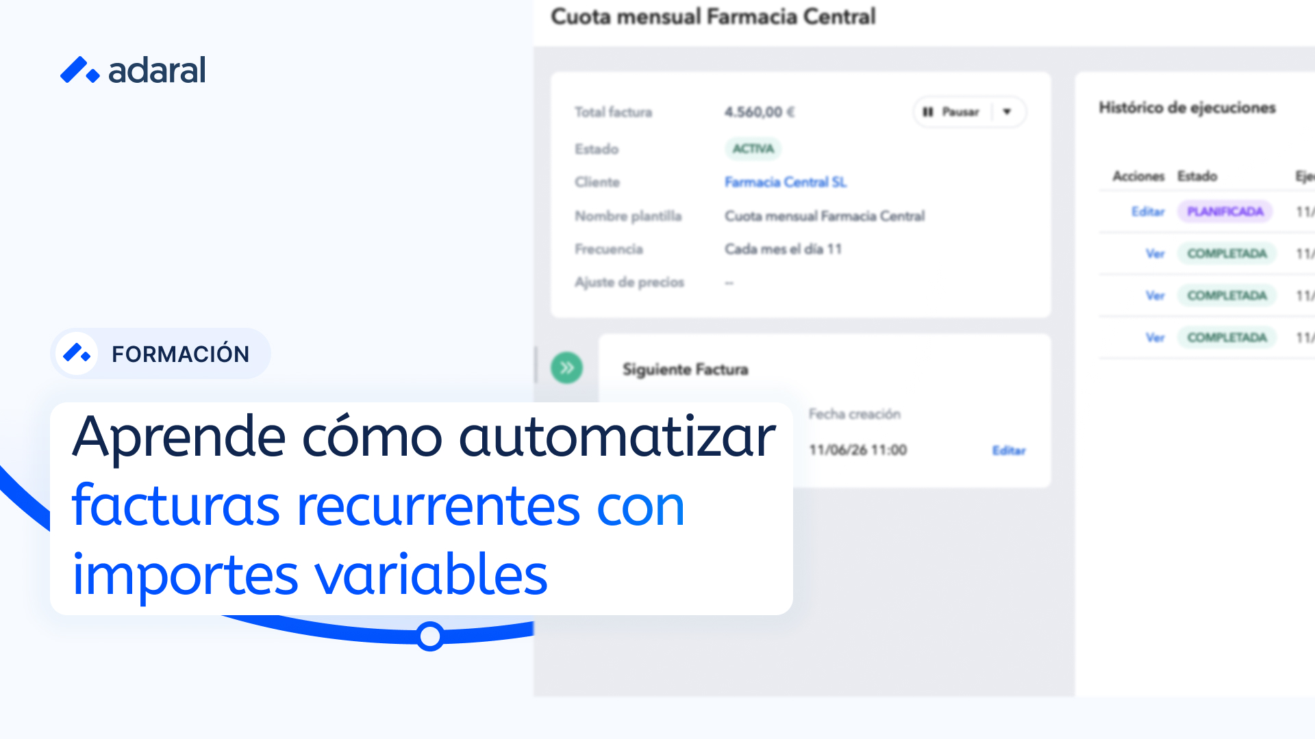 Facturar con importes variables 