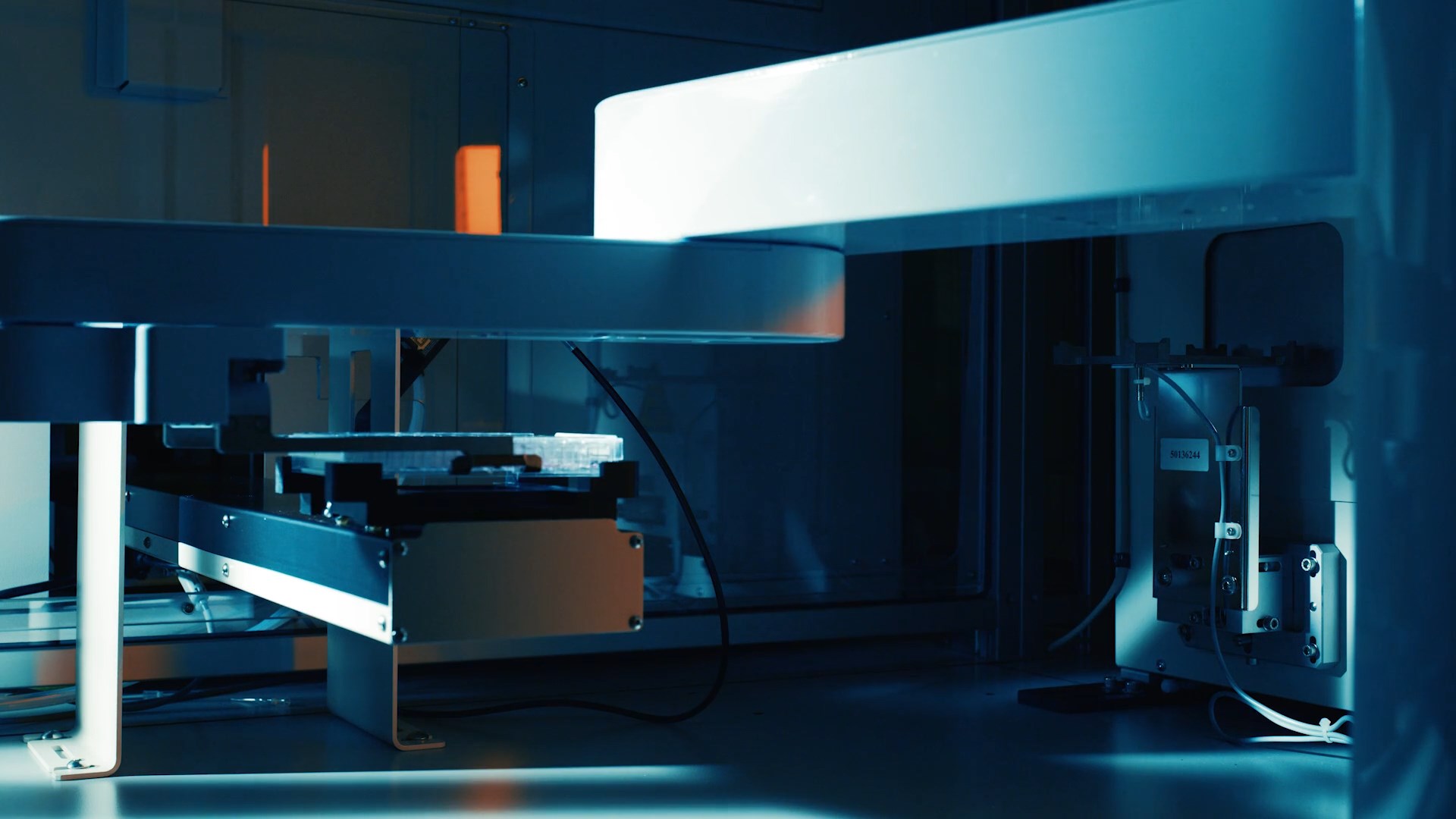 Image of a machine in a life sciences building