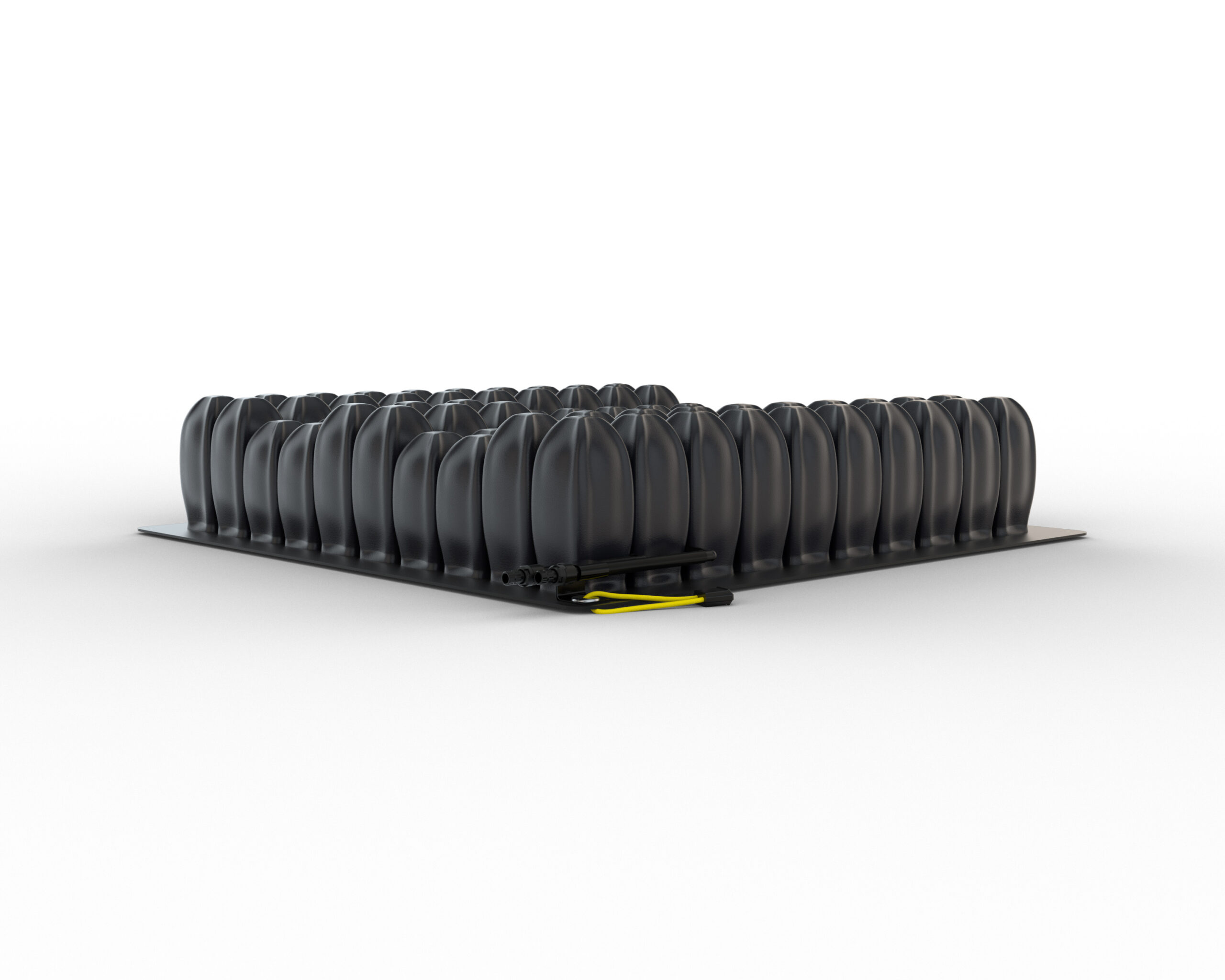 3D rendering of wheelchair cushion air cells