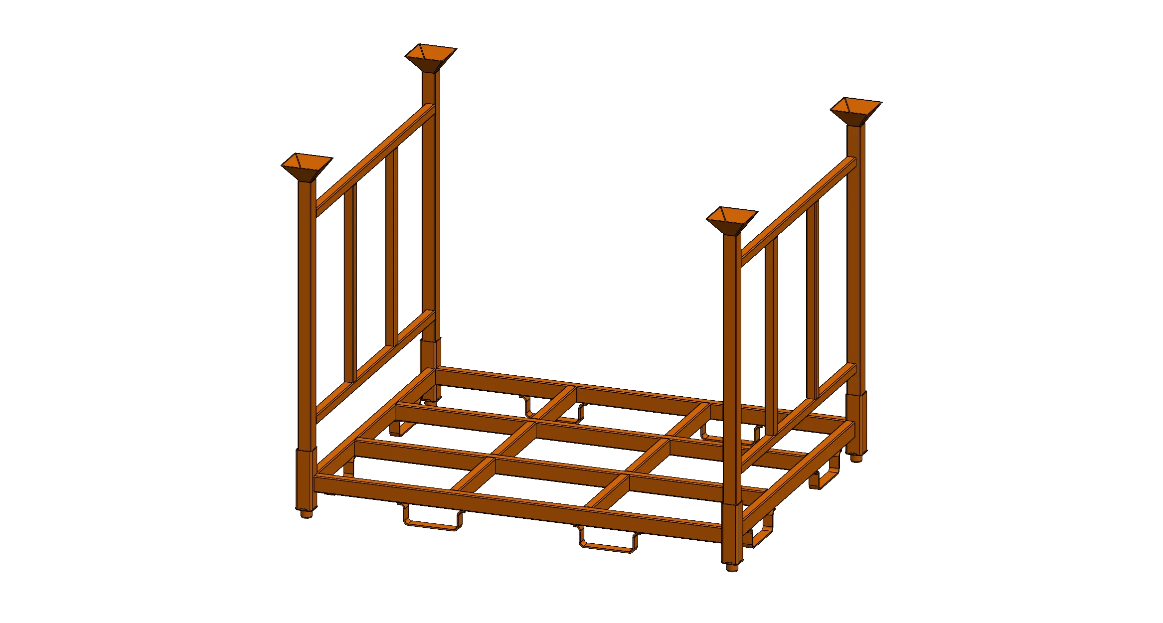 End frame rack rendering