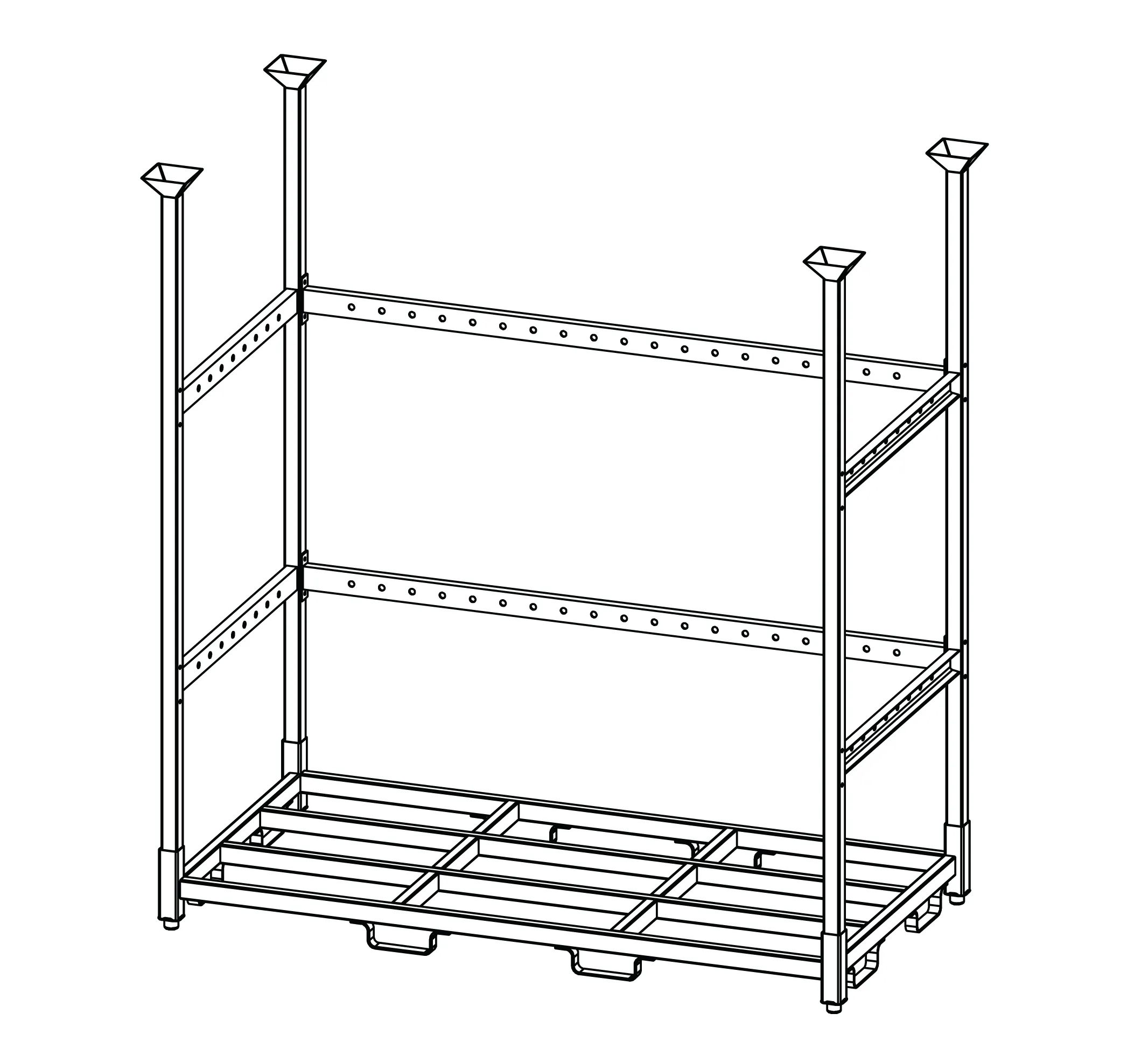 Mill work rack diagram