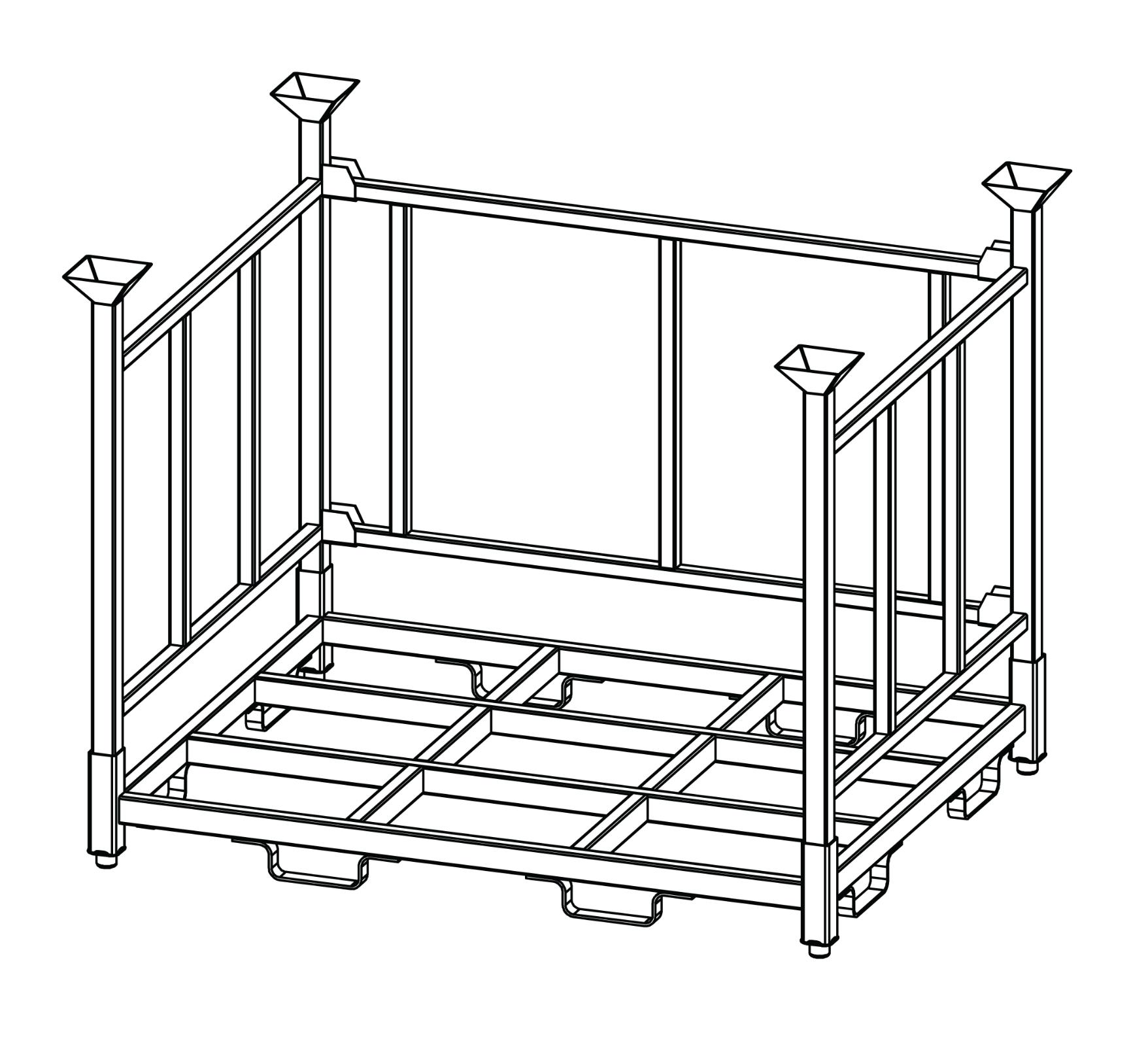 End Frame with Back Frame Diagram