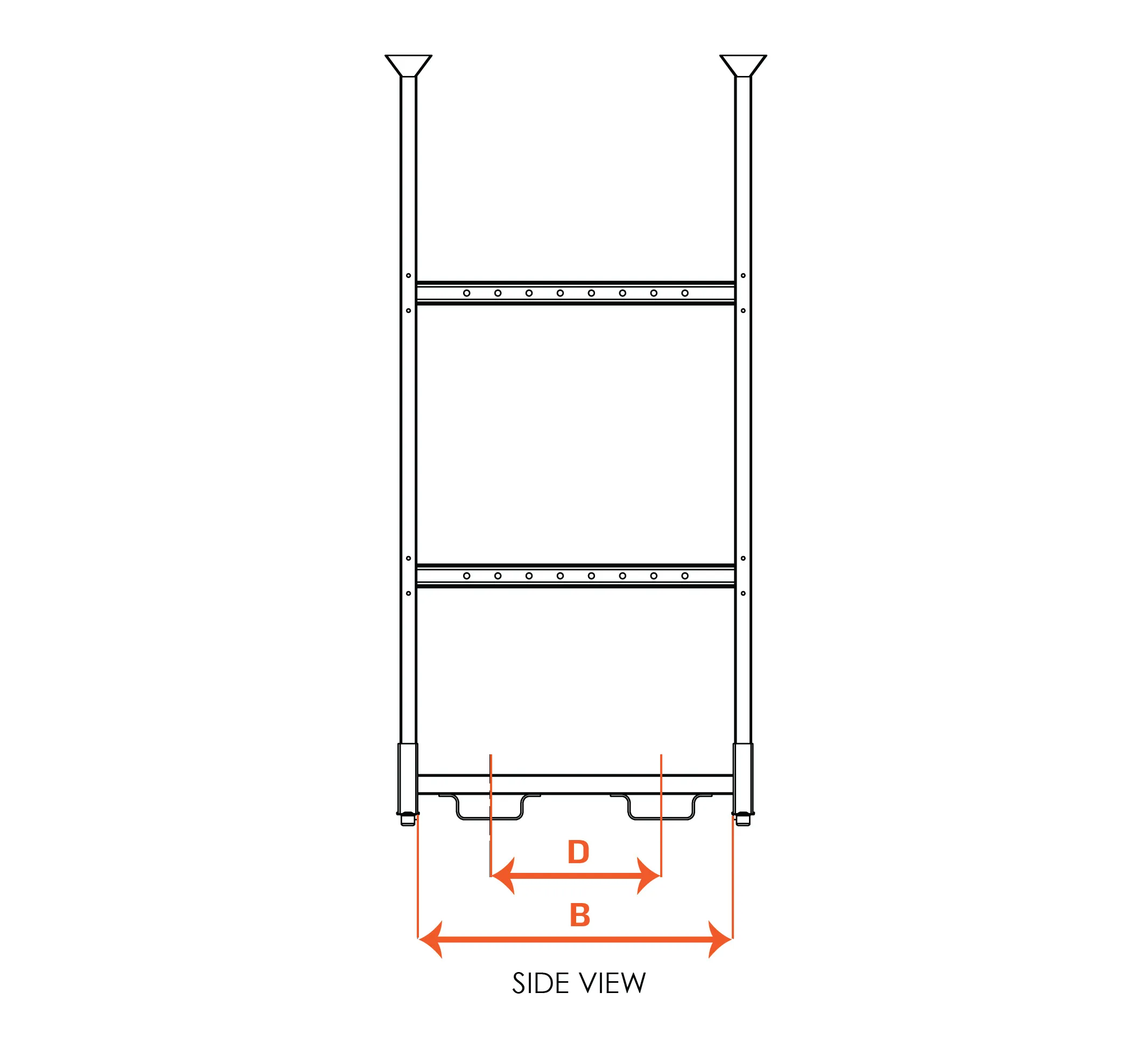 mill work side view diagram