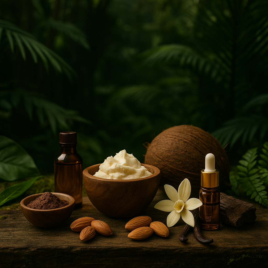 Organic materials in their natural forms 