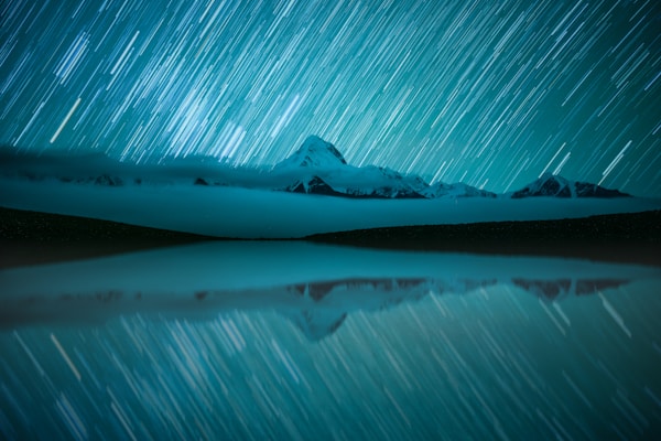 The starry sky of Gongga Snow Mountain