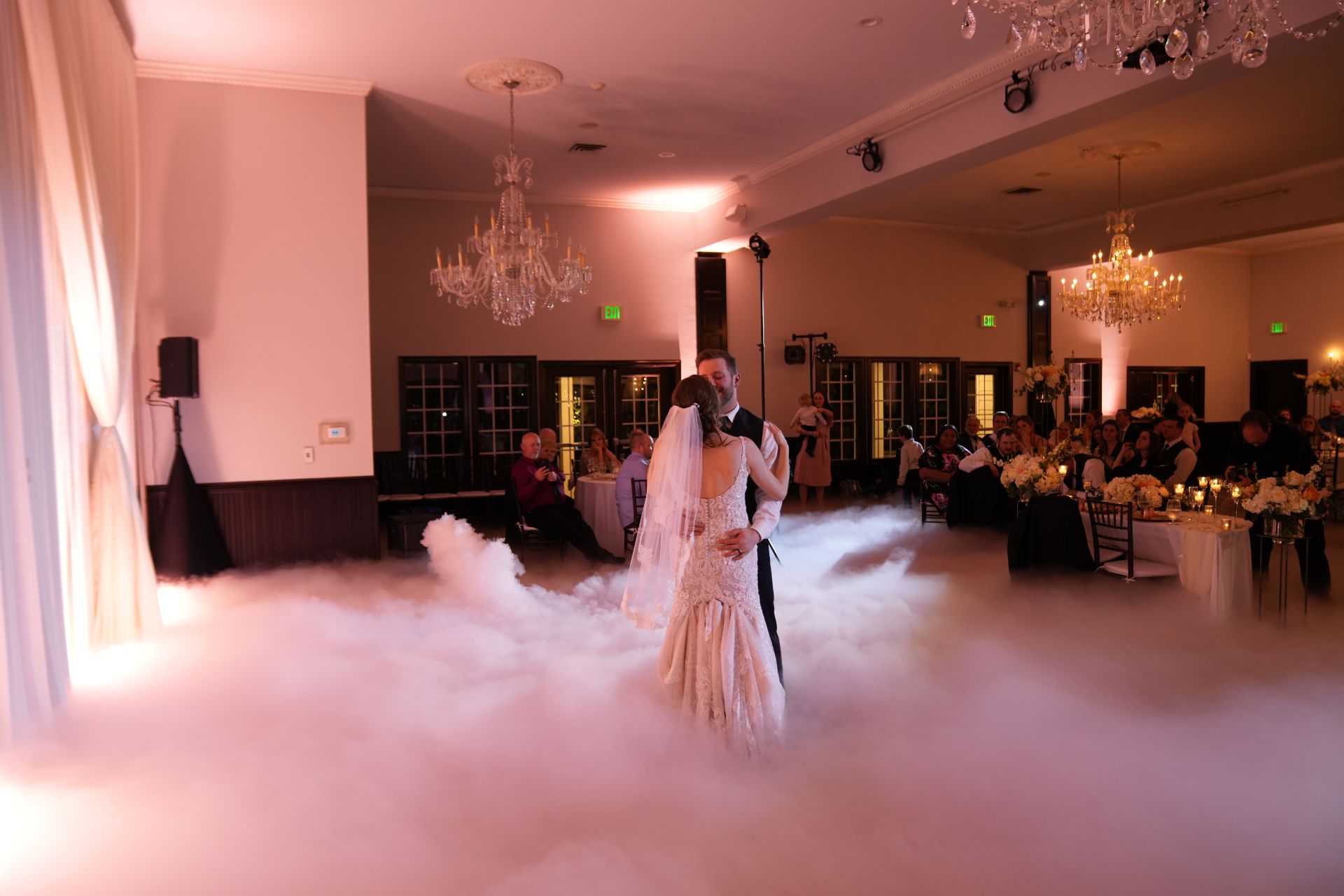 first dance on clouds portland wedding