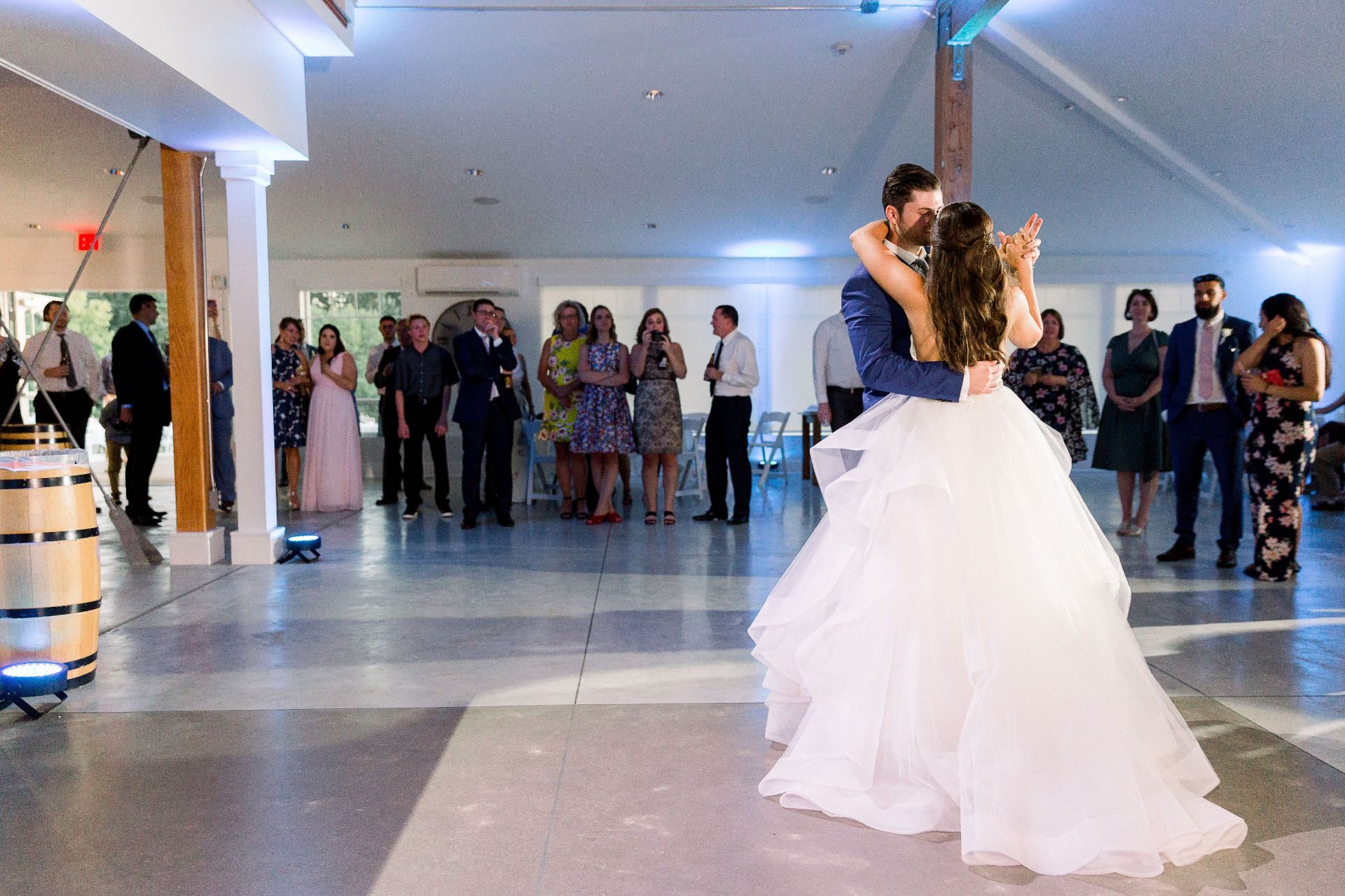 bride and groom first dance
