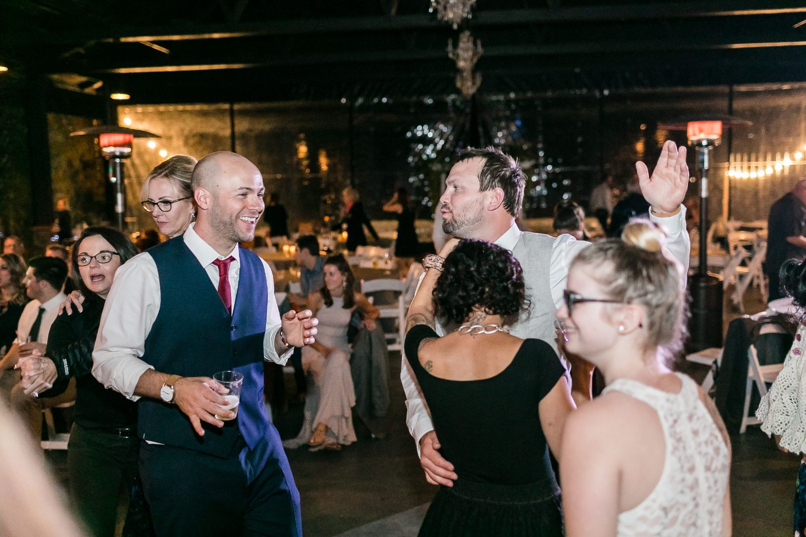 group dancing wedding portland 