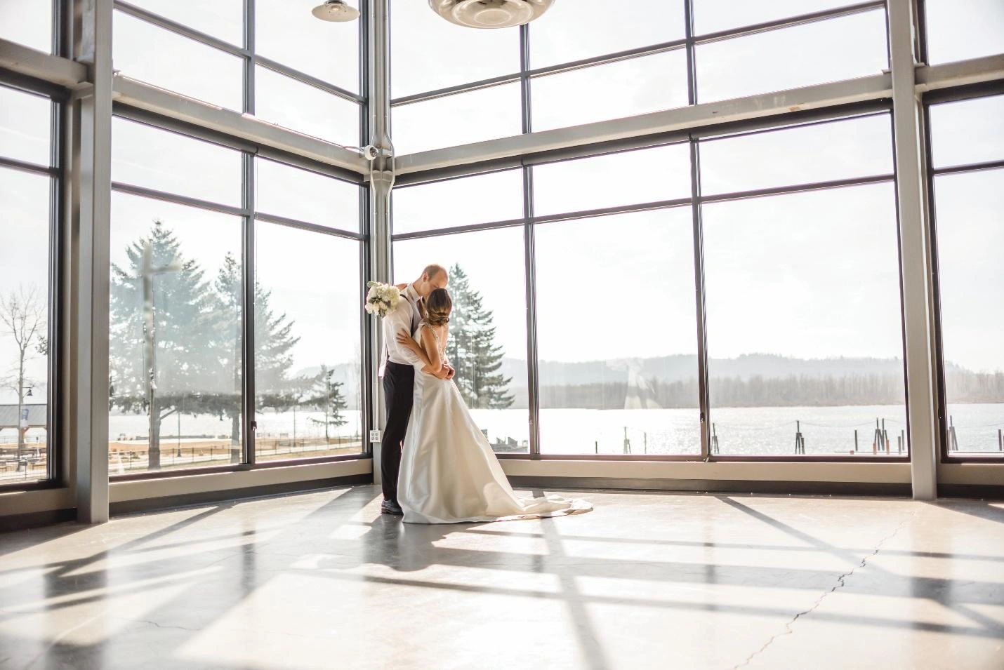 Reberth Riverside outdoor wedding venue near Vancouver Washington with riverfront setting camping access and relaxed weekend wedding atmosphere