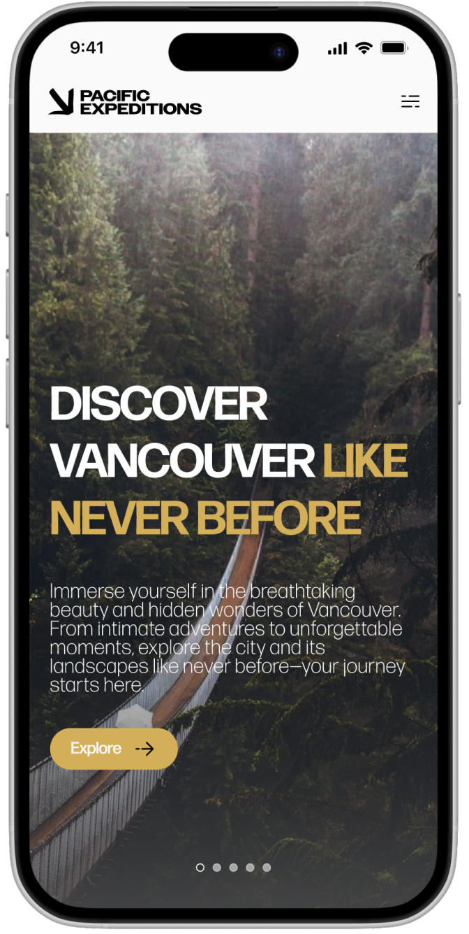 App screen: Home