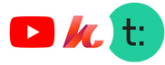Long form video content platforms: Youtube, Kajabi, Teachable