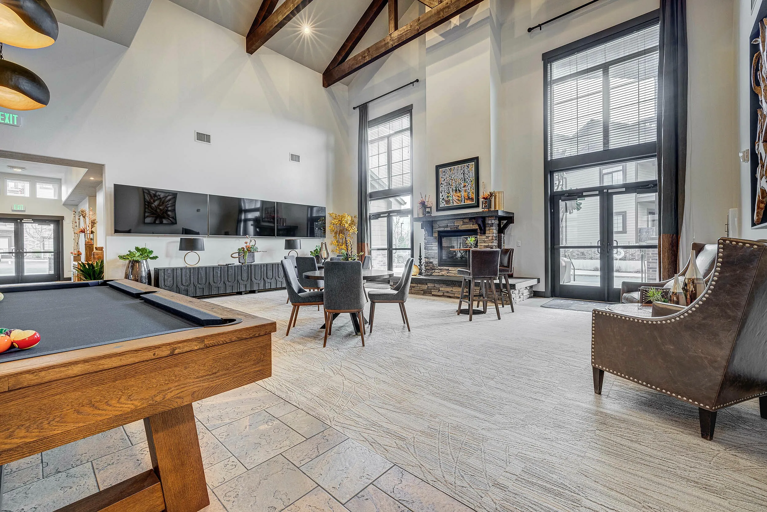 Clubhouse lounge at Dry Creek after renovation
