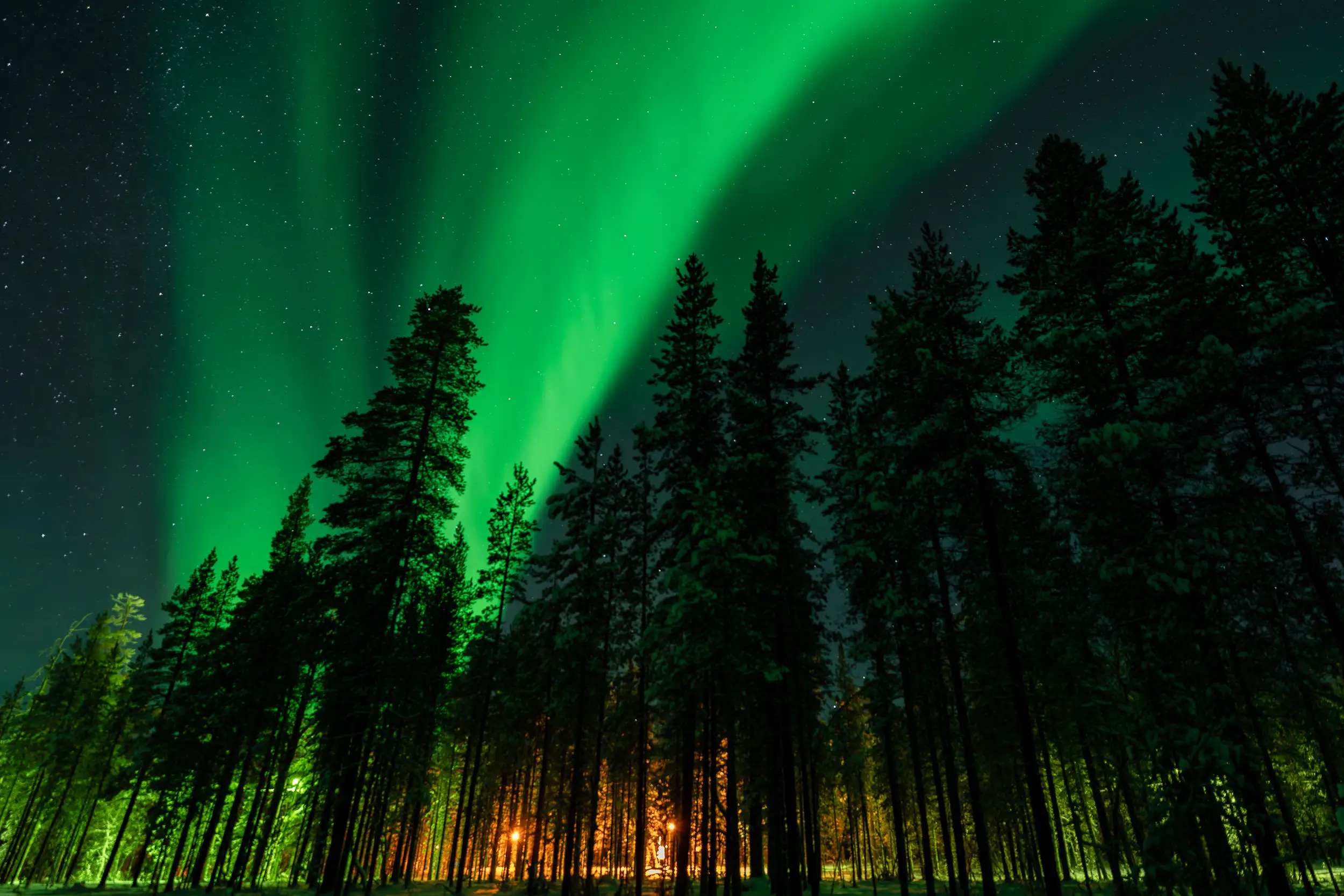 A Fine Art Astro Photography print of the Aurora Borealis in Finnish Lapland.