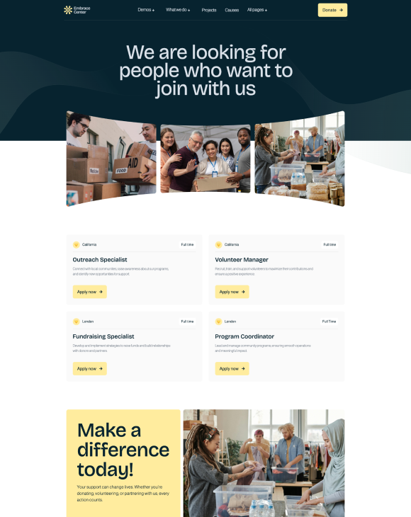 Page screen