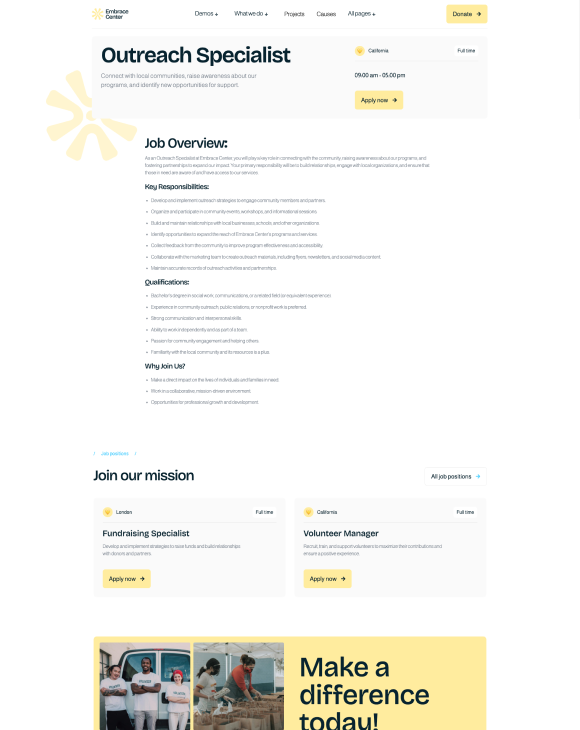 Page screen