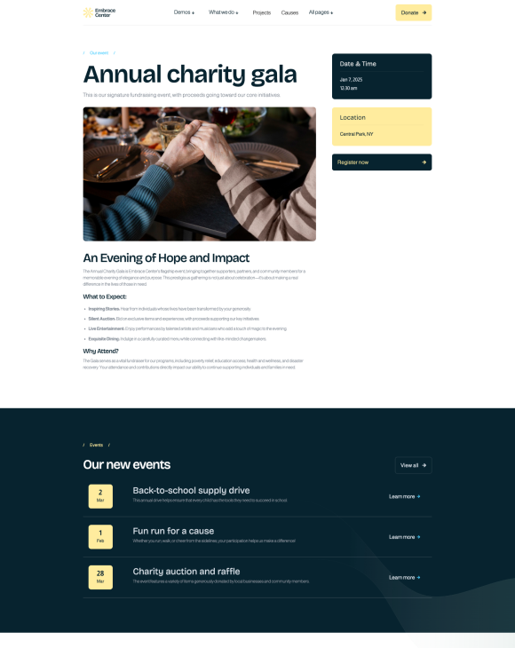 Page screen