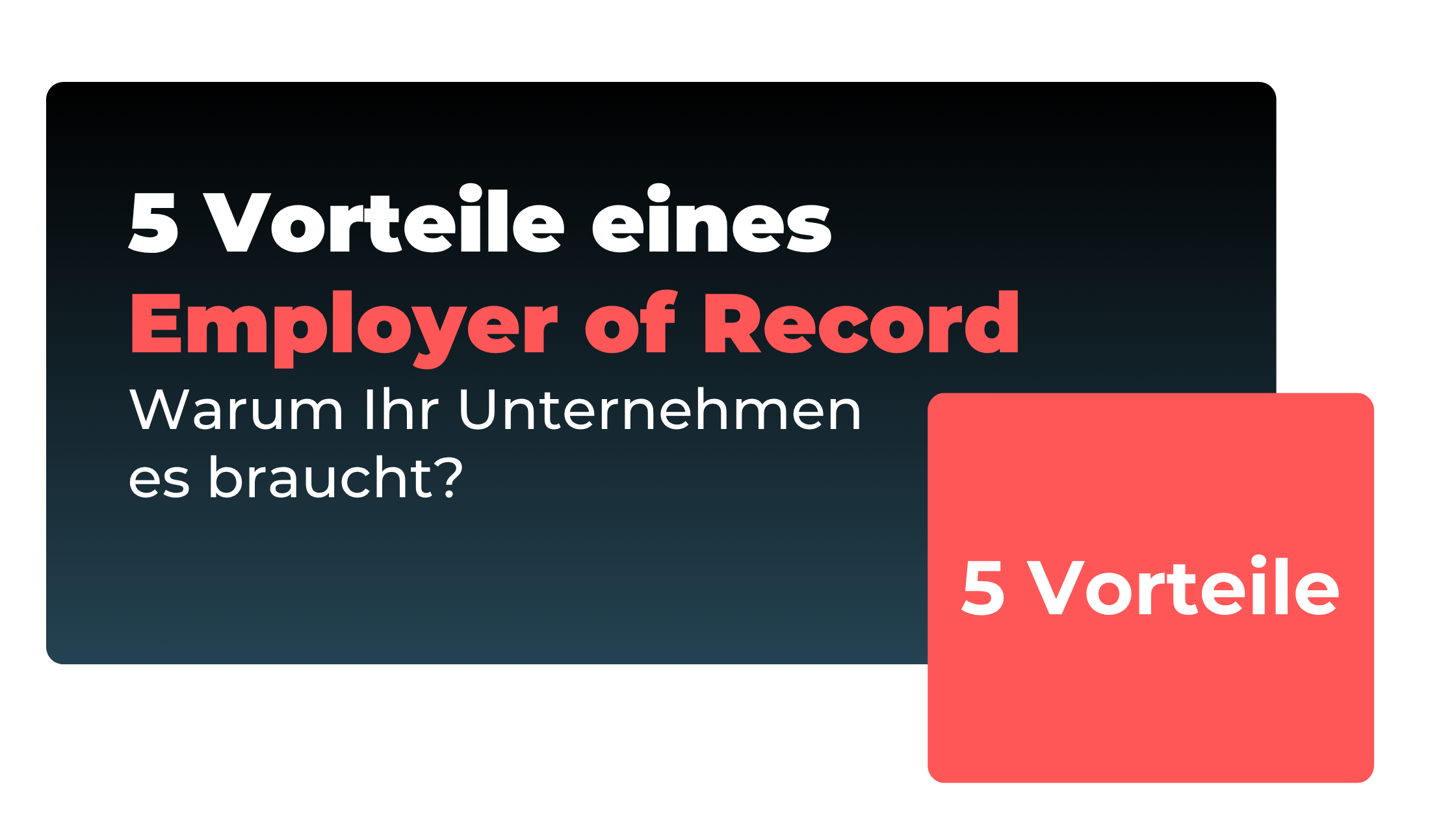 5 Vorteile eines Employer of Record 