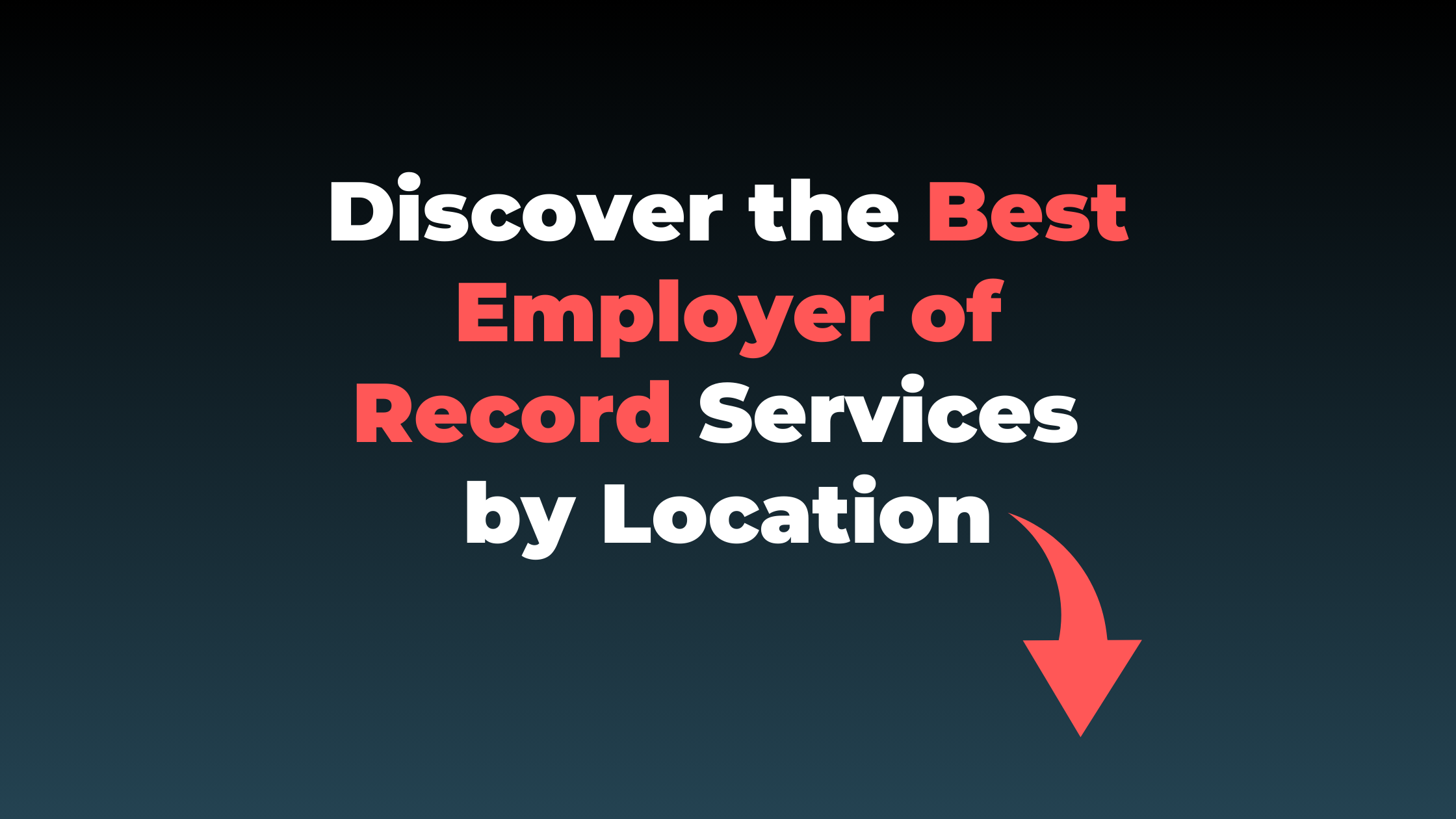 Employer of Record services