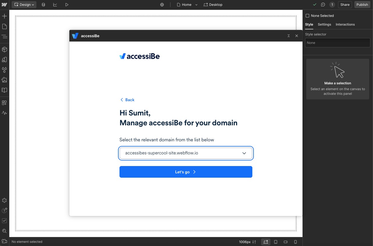 select domain