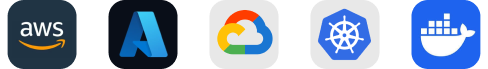 Logos of cloud infrastructure platforms