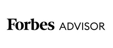 black forbes advisor logo on transparent background