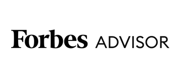 black forbes advisor logo on transparent background