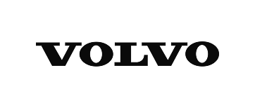 Black volvo logo on transparent background