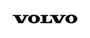 Black volvo logo on transparent background