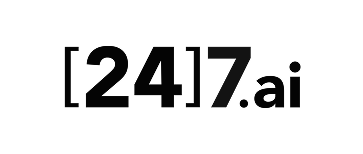 black 247 ai logo on transparent background
