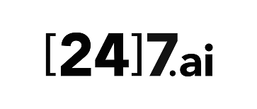 black 247 ai logo on transparent background