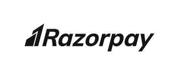 black razorpay logo on transparent background