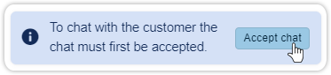 Support chat accept