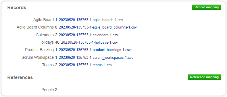 Sync set import