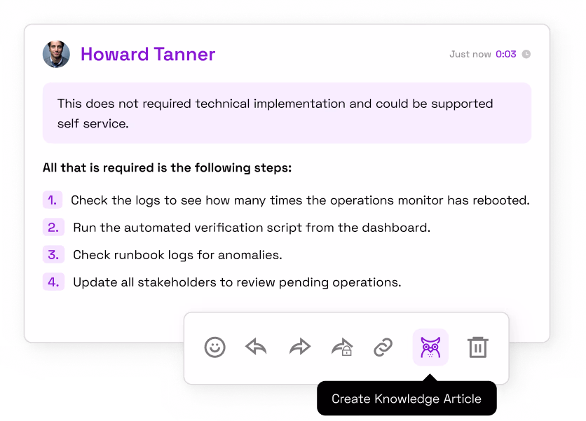 A screen shot of a web page with a question posed in natural language to update an AI workflow
