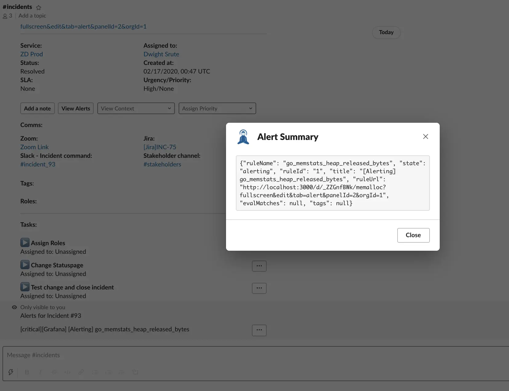 Grafana alerts to sms phone slack ms teams