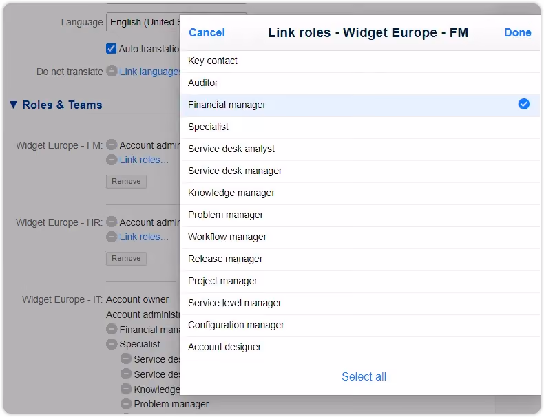 A screenshot of a web page with links and widgets