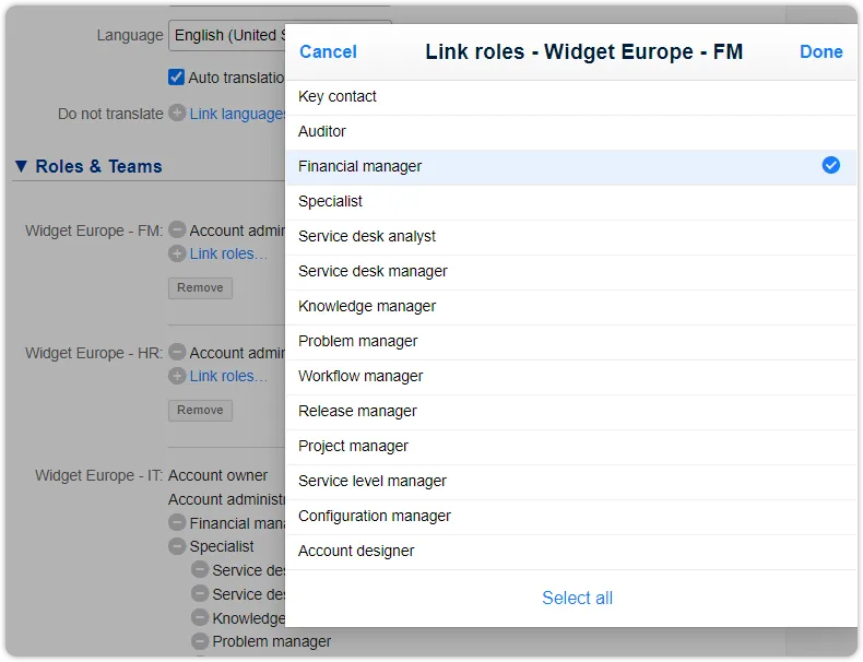 A screenshot of a web page with links and widgets