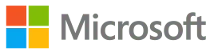 A microsoft logo with a green background