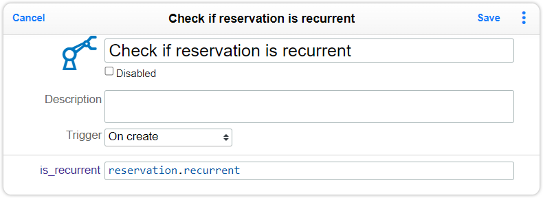 A screen shot of the check if reservation form