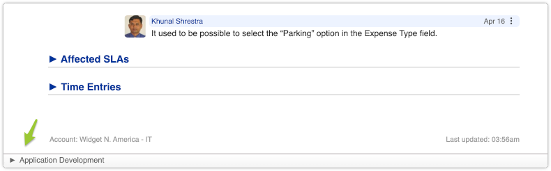 Request with agile board collapsed