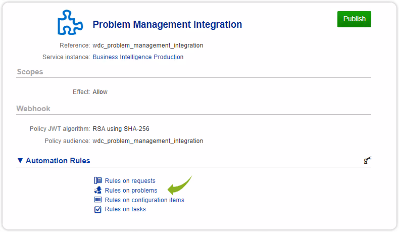 App offering automation rules problems