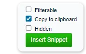 Copy to clipboard UIX