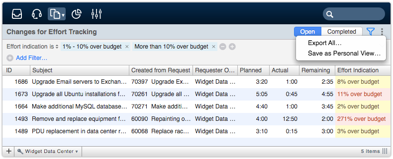 Save as Personal View option