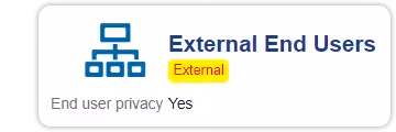 External end user