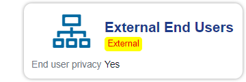 External end user