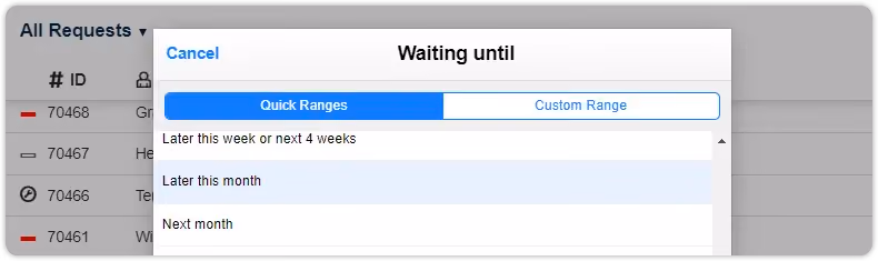 Waiting until filter