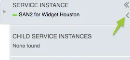Service Hierarchy Browser at the bottom of the service hierarchy