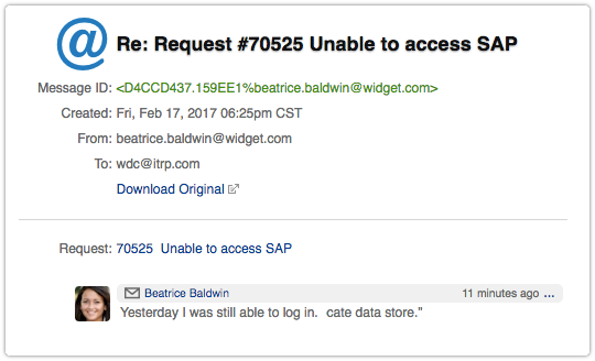 Successfully processed inbound email