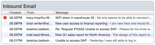 Inbound Email with an error